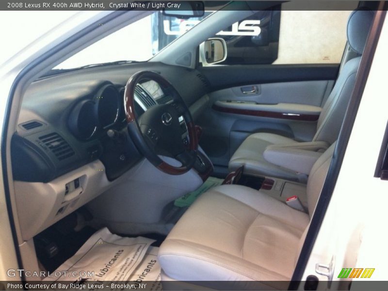 Crystal White / Light Gray 2008 Lexus RX 400h AWD Hybrid