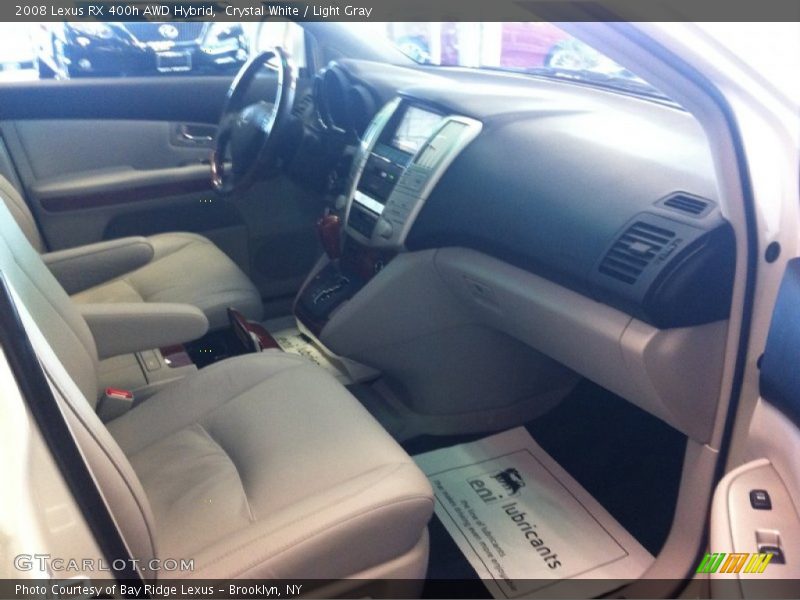 Crystal White / Light Gray 2008 Lexus RX 400h AWD Hybrid