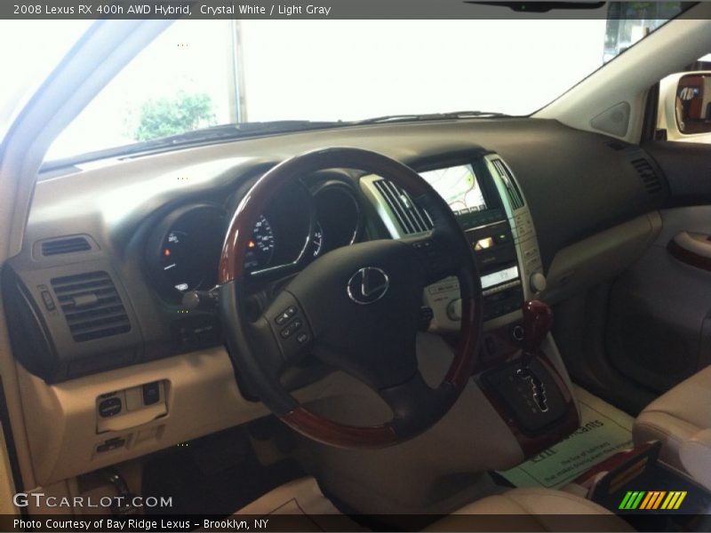 Crystal White / Light Gray 2008 Lexus RX 400h AWD Hybrid