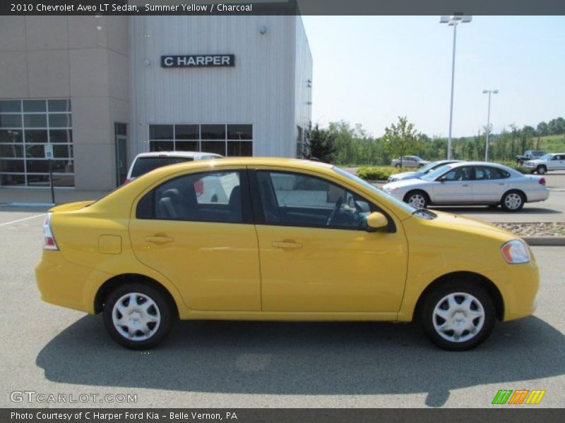 Summer Yellow / Charcoal 2010 Chevrolet Aveo LT Sedan