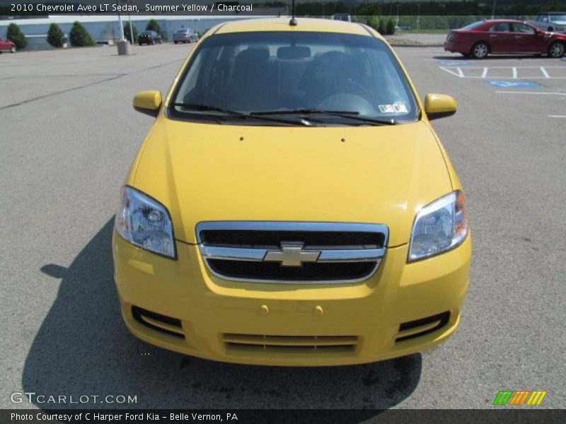 Summer Yellow / Charcoal 2010 Chevrolet Aveo LT Sedan