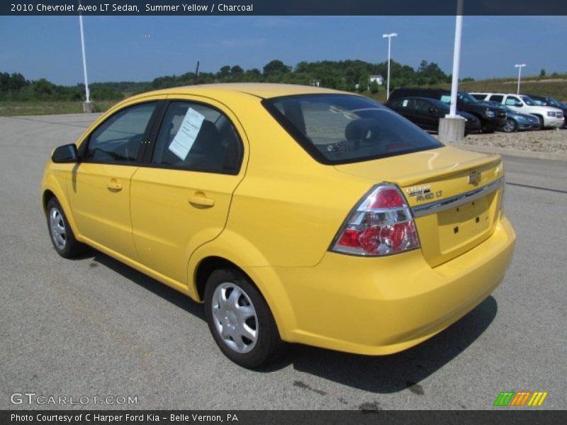 Summer Yellow / Charcoal 2010 Chevrolet Aveo LT Sedan