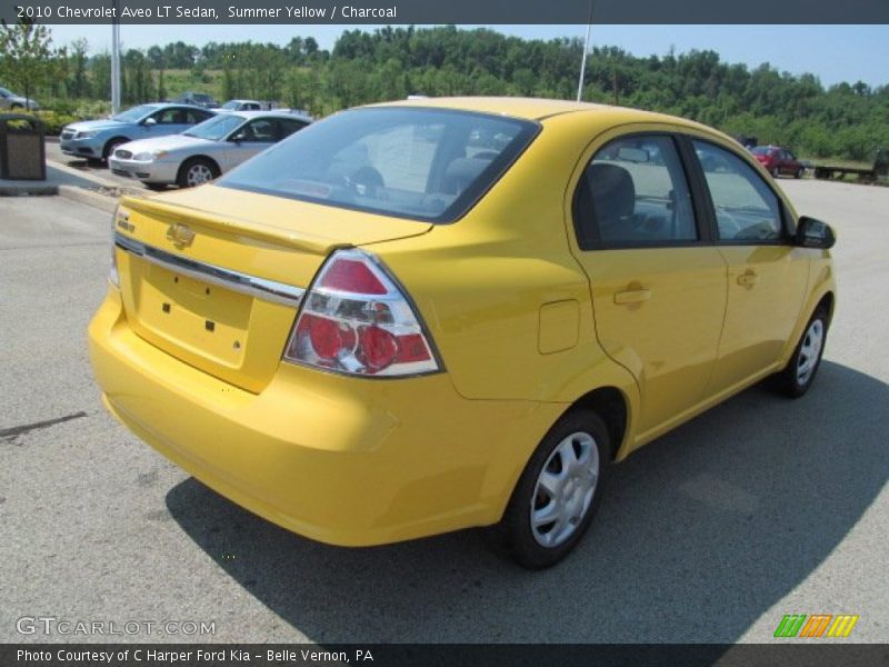 Summer Yellow / Charcoal 2010 Chevrolet Aveo LT Sedan