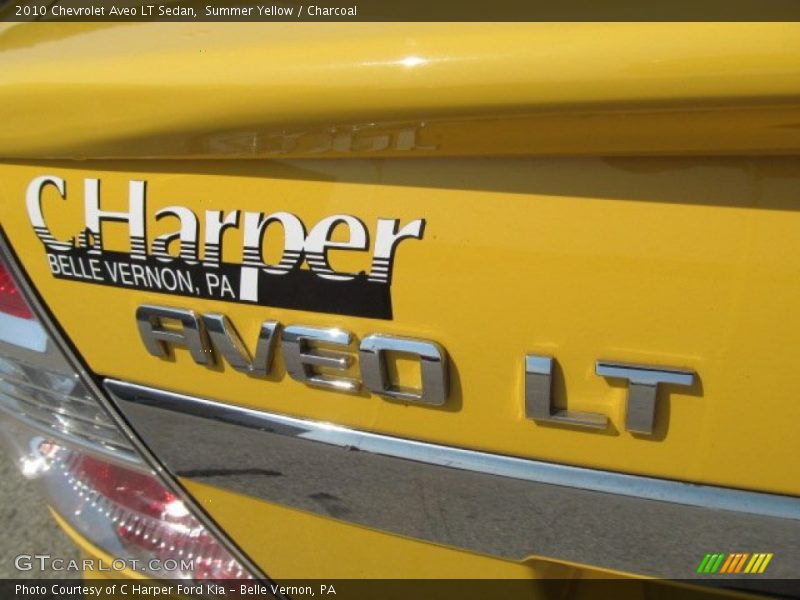 Summer Yellow / Charcoal 2010 Chevrolet Aveo LT Sedan