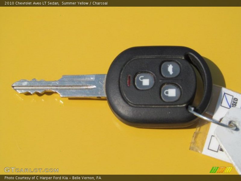 Summer Yellow / Charcoal 2010 Chevrolet Aveo LT Sedan