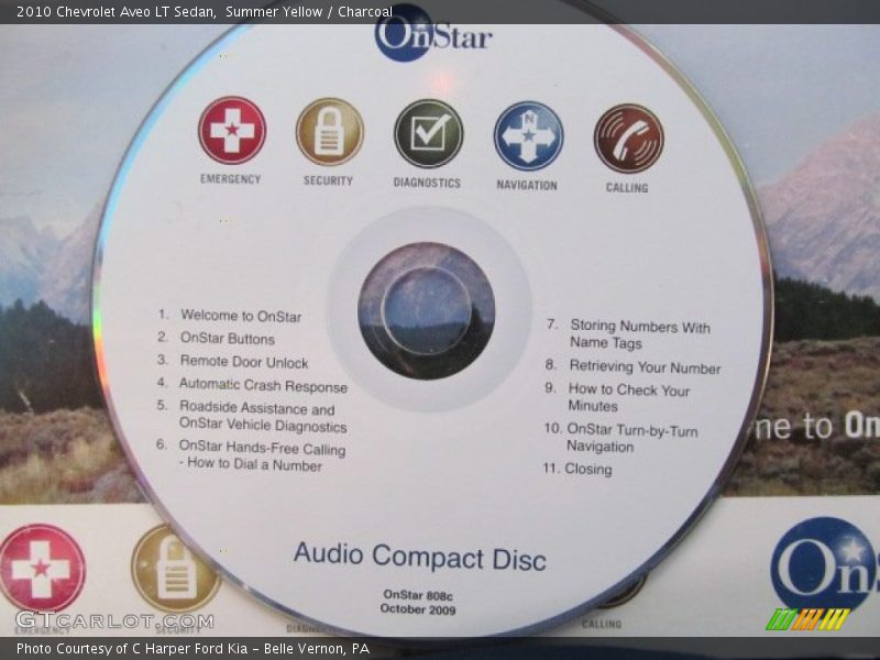 Summer Yellow / Charcoal 2010 Chevrolet Aveo LT Sedan