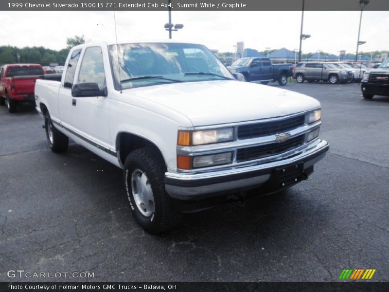 Summit White / Graphite 1999 Chevrolet Silverado 1500 LS Z71 Extended Cab 4x4