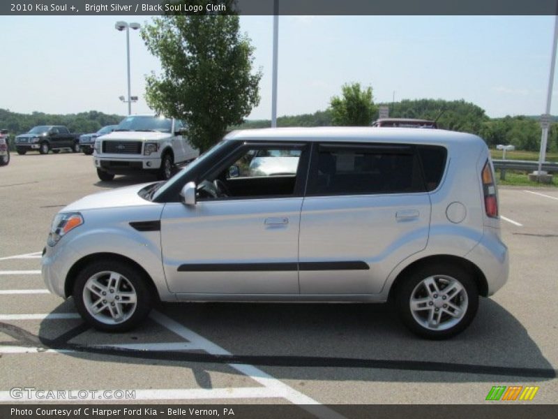 Bright Silver / Black Soul Logo Cloth 2010 Kia Soul +