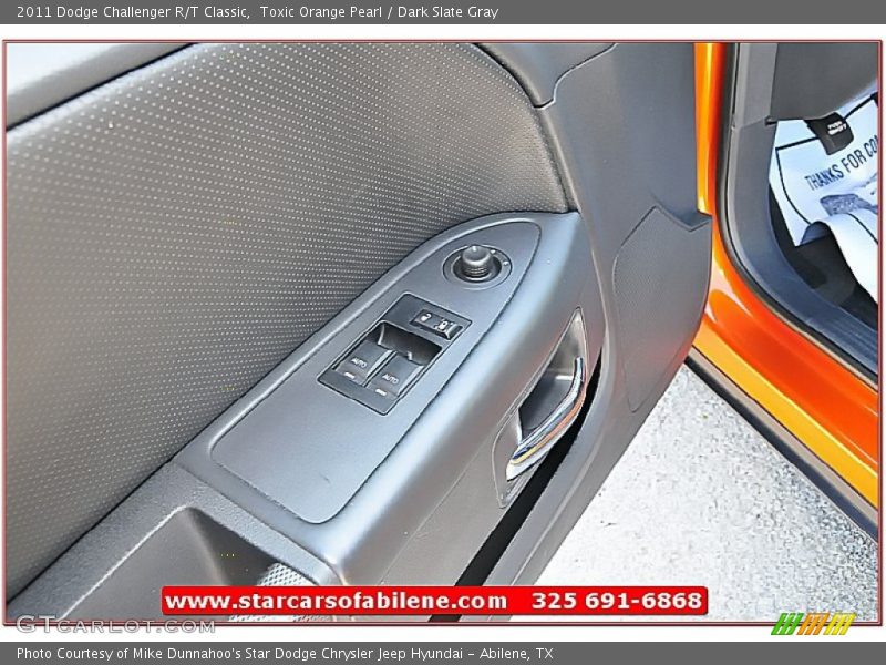 Toxic Orange Pearl / Dark Slate Gray 2011 Dodge Challenger R/T Classic