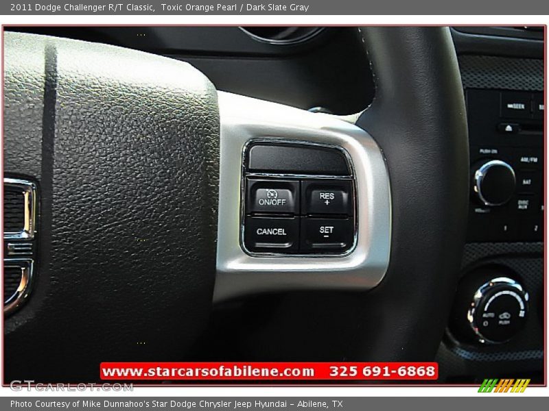 Toxic Orange Pearl / Dark Slate Gray 2011 Dodge Challenger R/T Classic