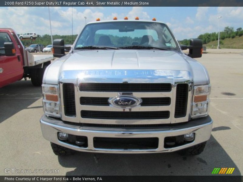 Silver Metallic / Medium Stone 2008 Ford F250 Super Duty XLT Regular Cab 4x4