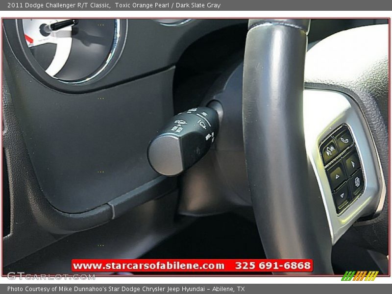 Toxic Orange Pearl / Dark Slate Gray 2011 Dodge Challenger R/T Classic