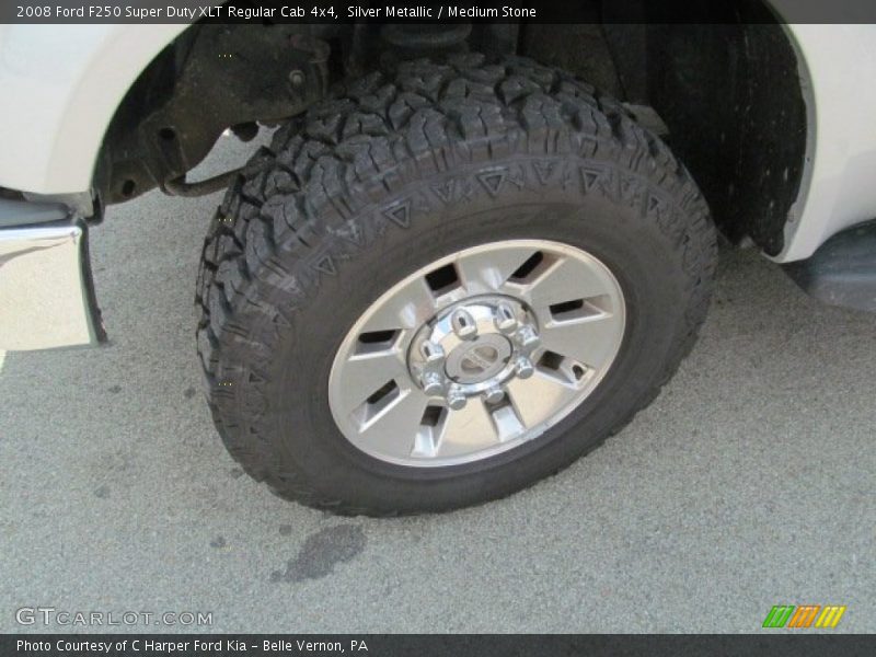 Silver Metallic / Medium Stone 2008 Ford F250 Super Duty XLT Regular Cab 4x4