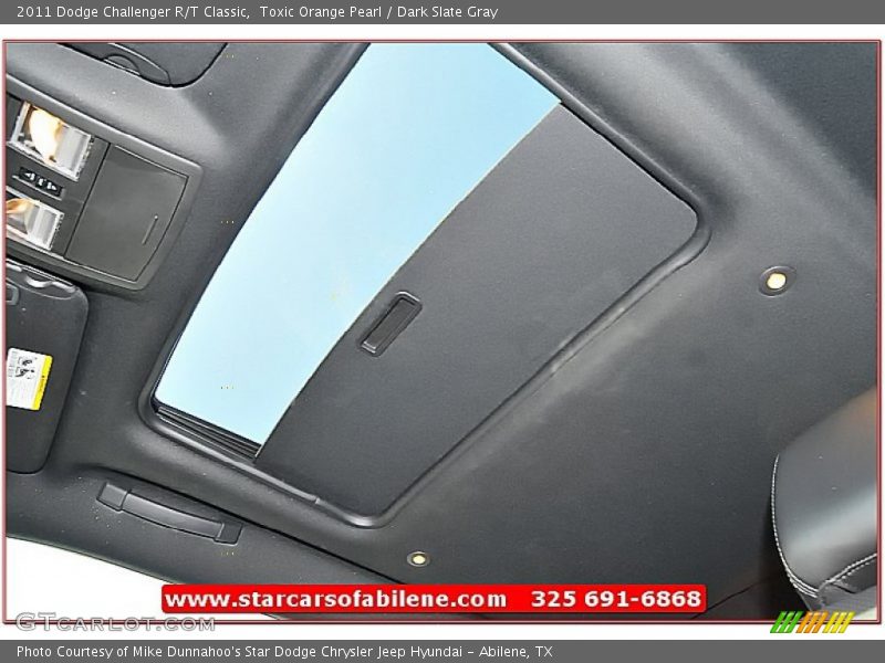 Toxic Orange Pearl / Dark Slate Gray 2011 Dodge Challenger R/T Classic