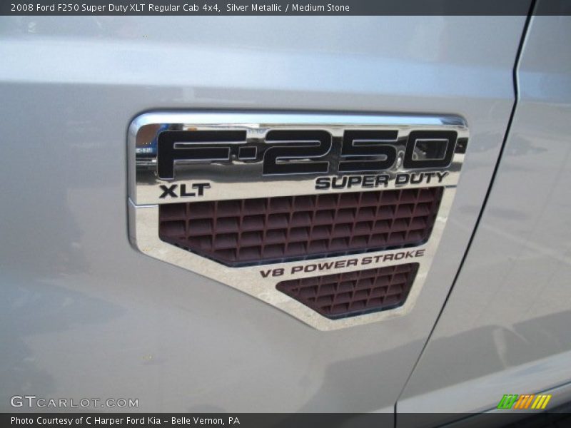 Silver Metallic / Medium Stone 2008 Ford F250 Super Duty XLT Regular Cab 4x4
