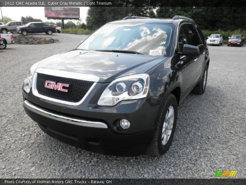Cyber Gray Metallic / Light Titanium 2012 GMC Acadia SLE