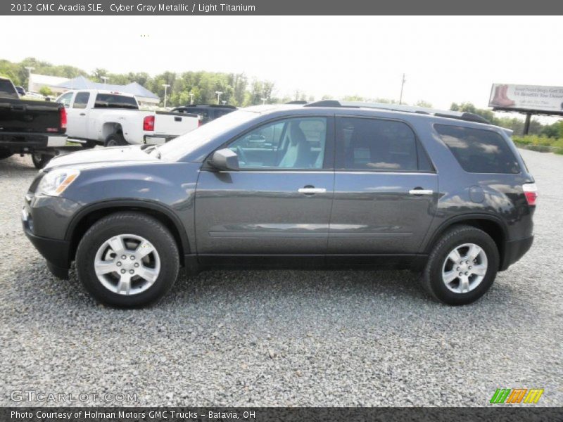 Cyber Gray Metallic / Light Titanium 2012 GMC Acadia SLE