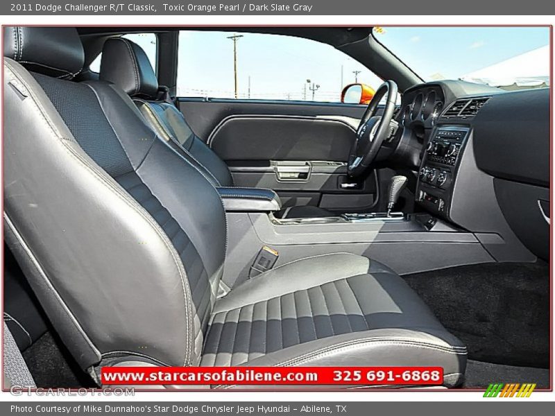 Toxic Orange Pearl / Dark Slate Gray 2011 Dodge Challenger R/T Classic