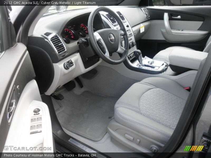 Cyber Gray Metallic / Light Titanium 2012 GMC Acadia SLE