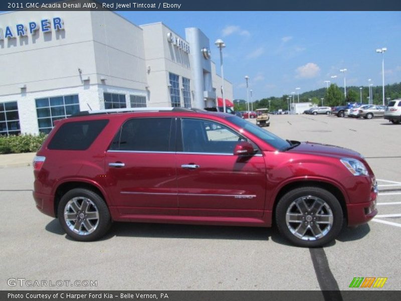 Red Jewel Tintcoat / Ebony 2011 GMC Acadia Denali AWD