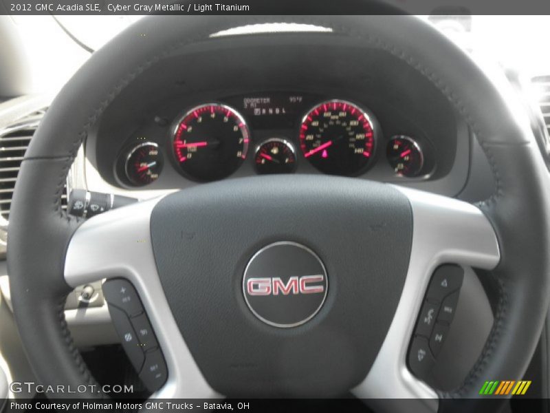 Cyber Gray Metallic / Light Titanium 2012 GMC Acadia SLE