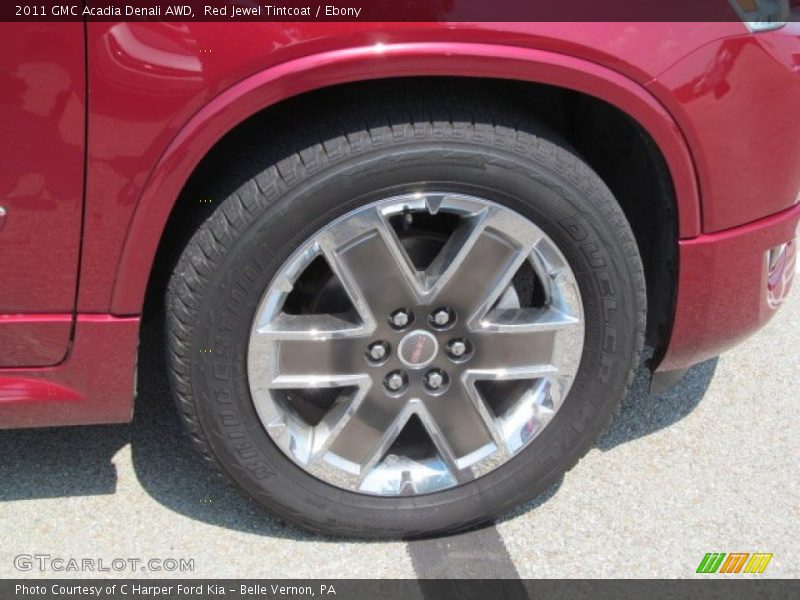 Red Jewel Tintcoat / Ebony 2011 GMC Acadia Denali AWD