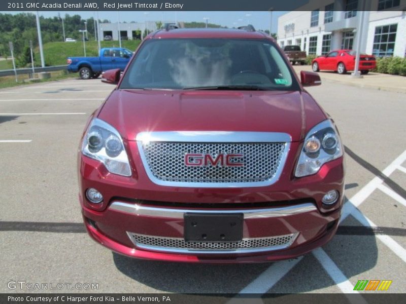 Red Jewel Tintcoat / Ebony 2011 GMC Acadia Denali AWD