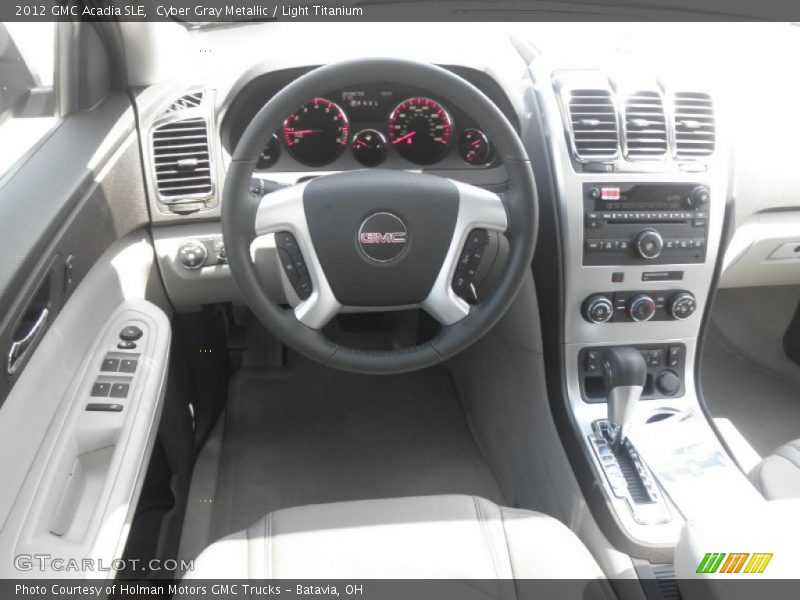 Cyber Gray Metallic / Light Titanium 2012 GMC Acadia SLE