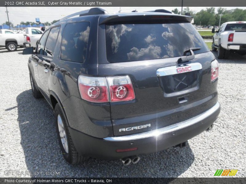 Cyber Gray Metallic / Light Titanium 2012 GMC Acadia SLE