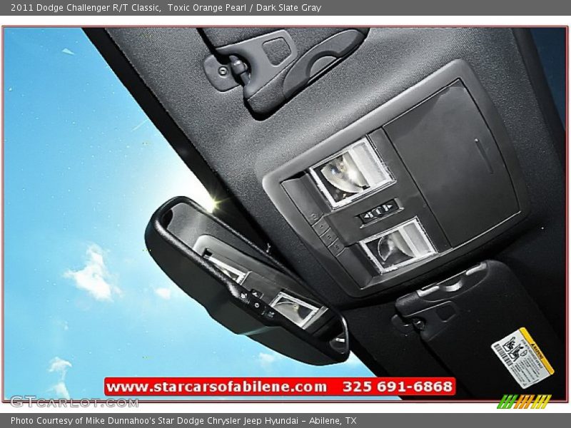 Toxic Orange Pearl / Dark Slate Gray 2011 Dodge Challenger R/T Classic