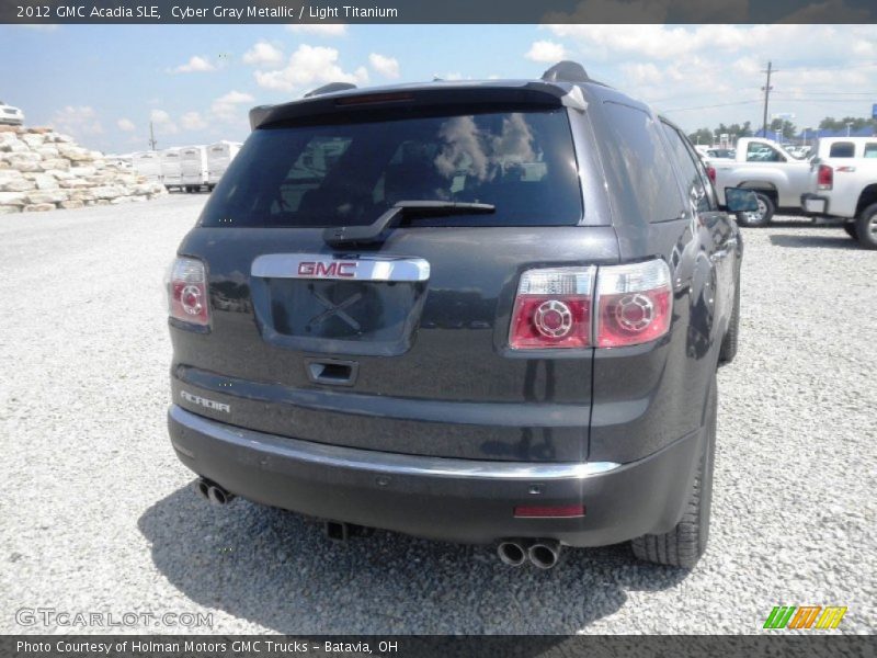 Cyber Gray Metallic / Light Titanium 2012 GMC Acadia SLE