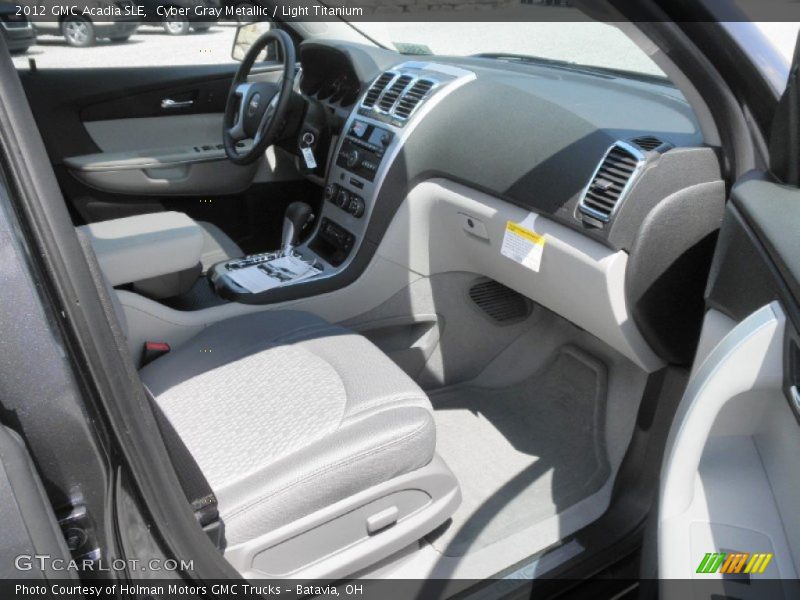 Cyber Gray Metallic / Light Titanium 2012 GMC Acadia SLE