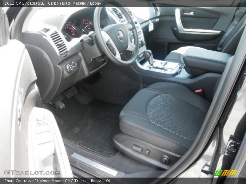 Carbon Black Metallic / Ebony 2012 GMC Acadia SLE