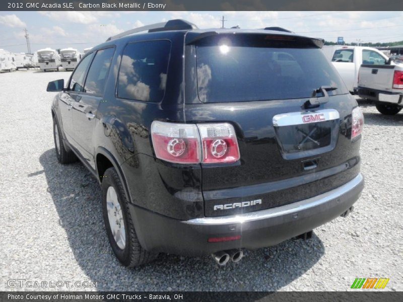 Carbon Black Metallic / Ebony 2012 GMC Acadia SLE