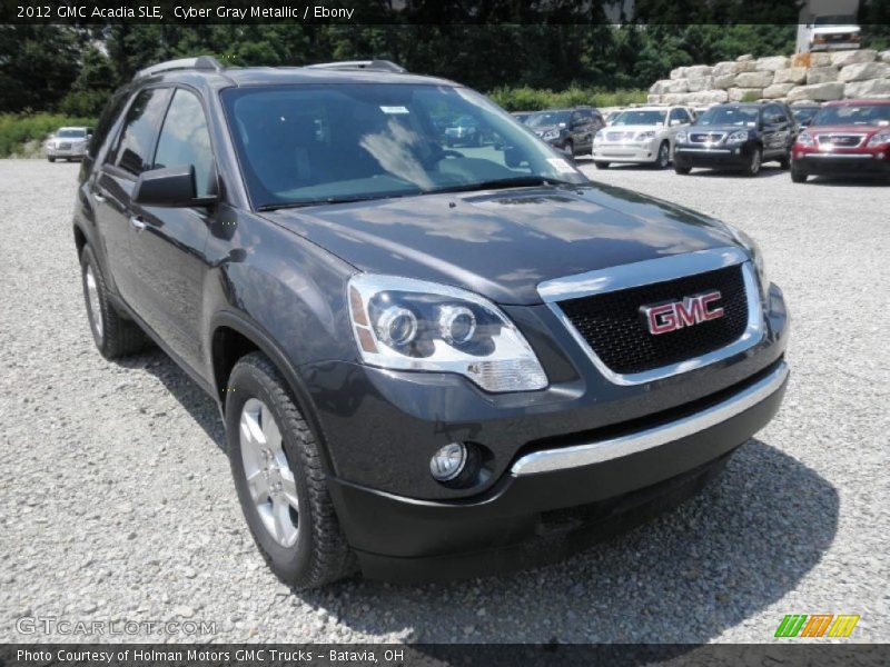 Cyber Gray Metallic / Ebony 2012 GMC Acadia SLE