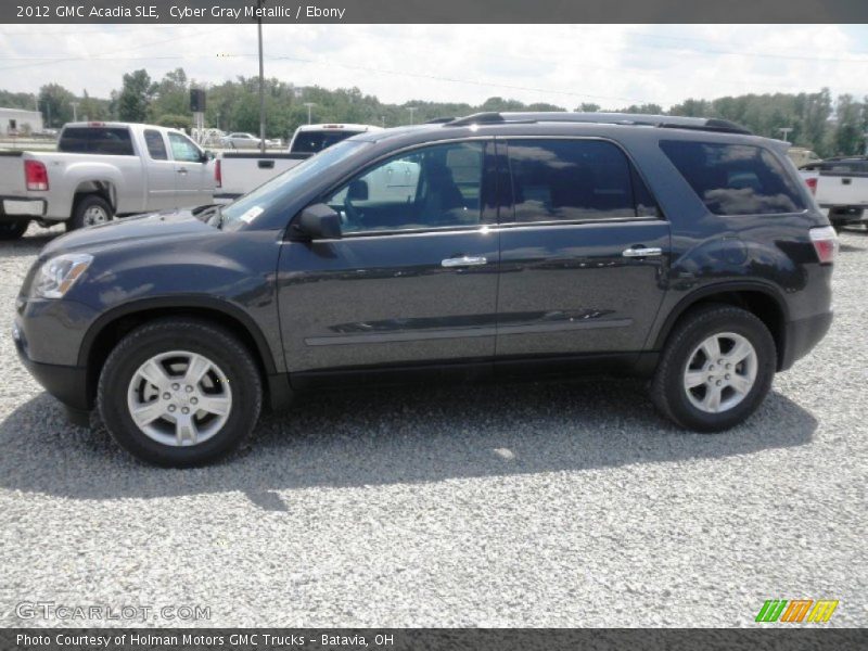 Cyber Gray Metallic / Ebony 2012 GMC Acadia SLE