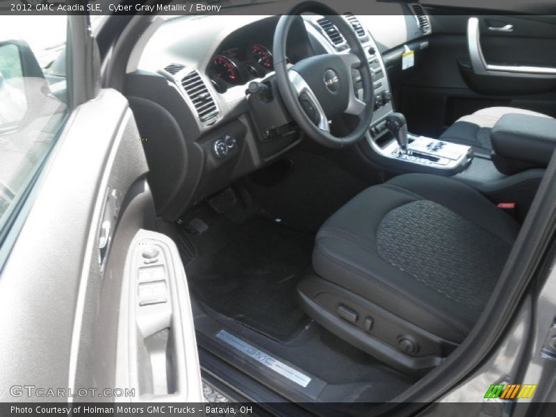 Cyber Gray Metallic / Ebony 2012 GMC Acadia SLE