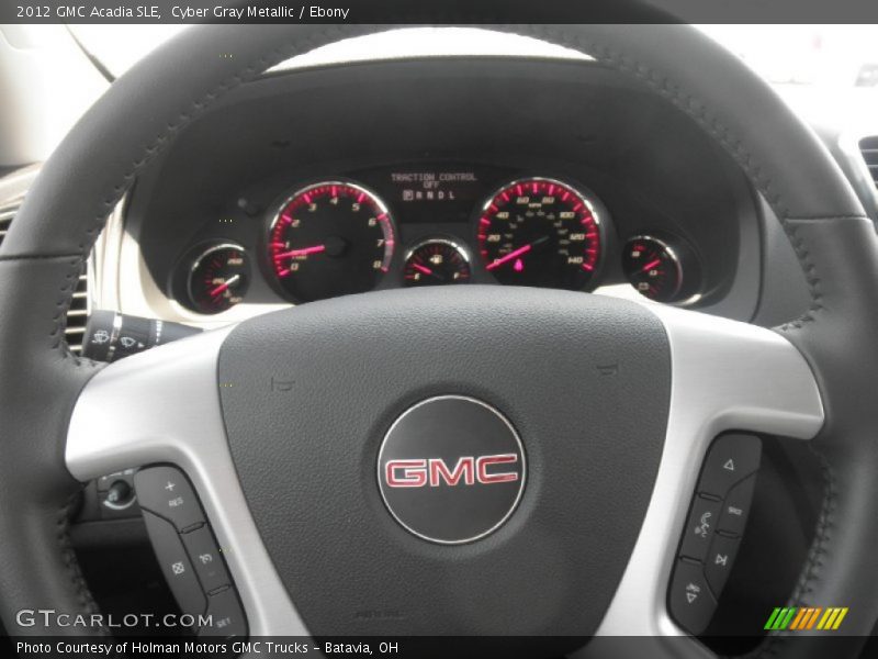 Cyber Gray Metallic / Ebony 2012 GMC Acadia SLE