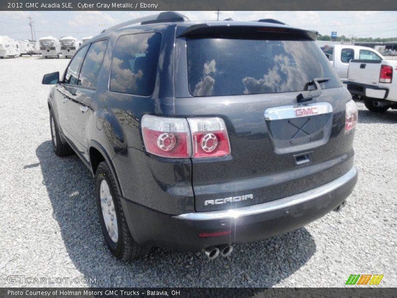 Cyber Gray Metallic / Ebony 2012 GMC Acadia SLE