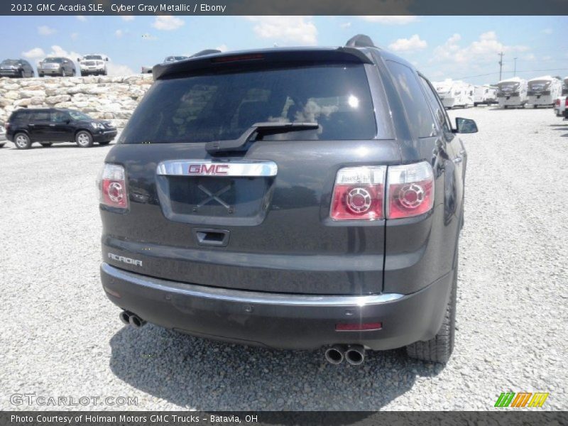 Cyber Gray Metallic / Ebony 2012 GMC Acadia SLE