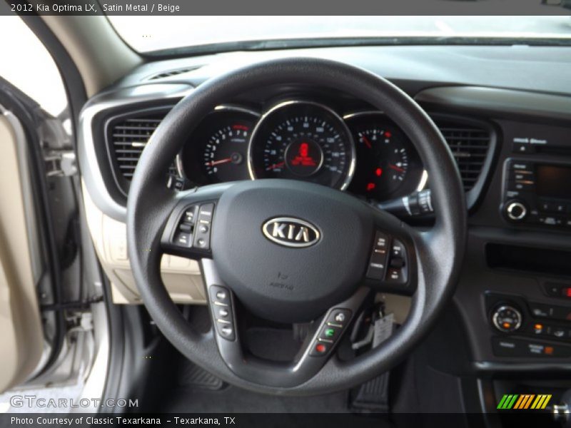 Satin Metal / Beige 2012 Kia Optima LX