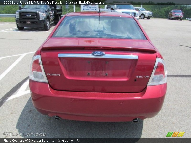 Redfire Metallic / Charcoal Black/Red Accents 2009 Ford Fusion SEL V6