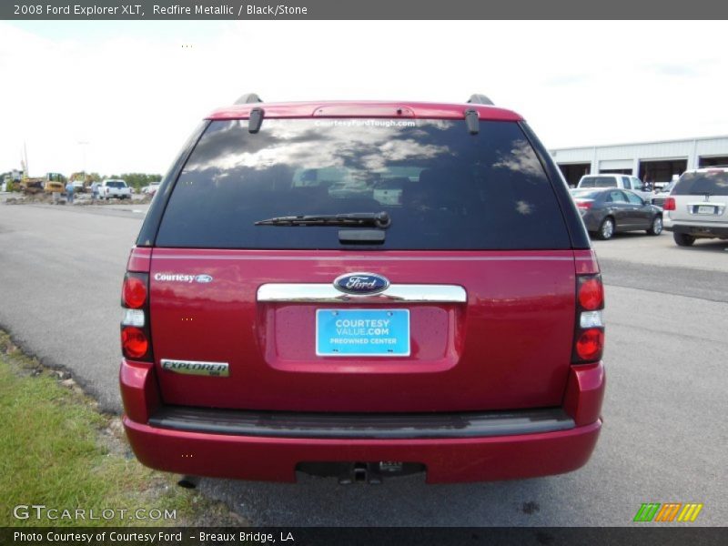 Redfire Metallic / Black/Stone 2008 Ford Explorer XLT