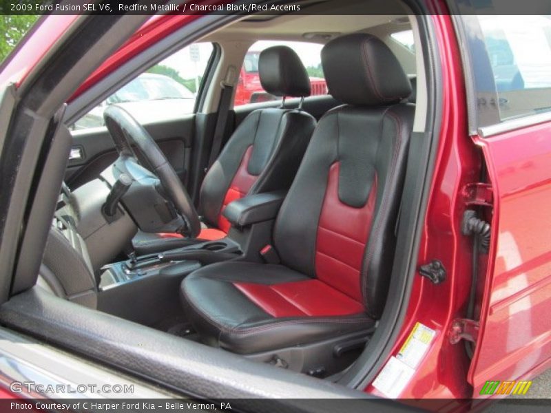 Redfire Metallic / Charcoal Black/Red Accents 2009 Ford Fusion SEL V6