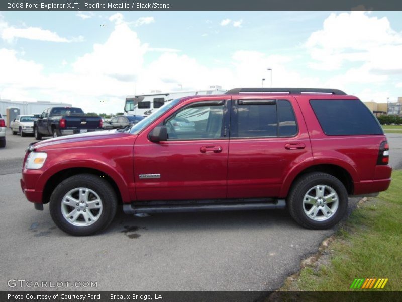 Redfire Metallic / Black/Stone 2008 Ford Explorer XLT