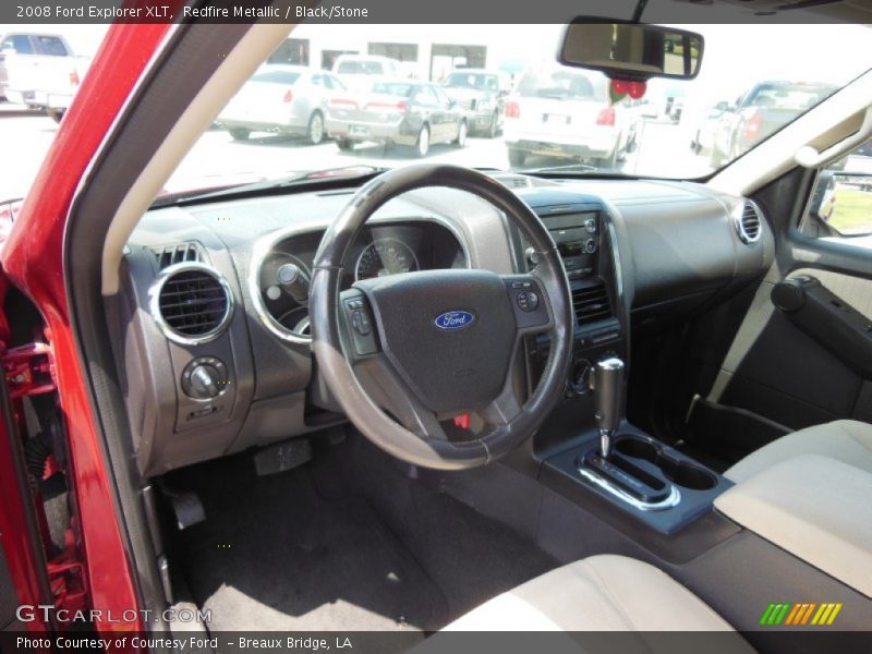 Redfire Metallic / Black/Stone 2008 Ford Explorer XLT