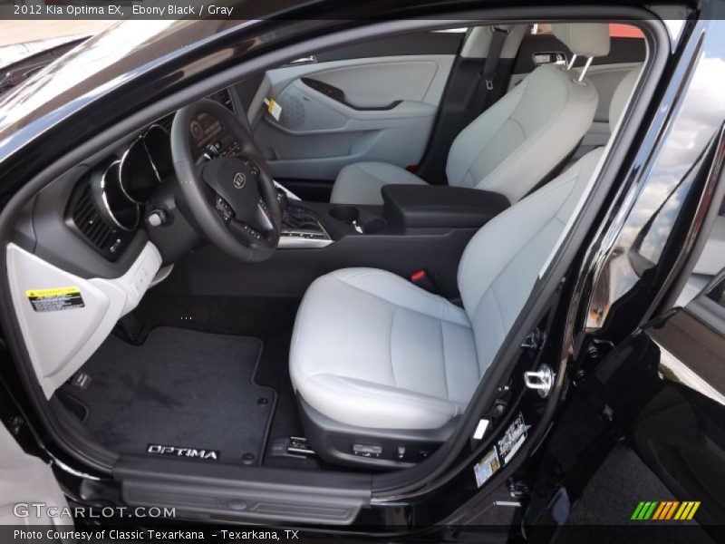 Ebony Black / Gray 2012 Kia Optima EX