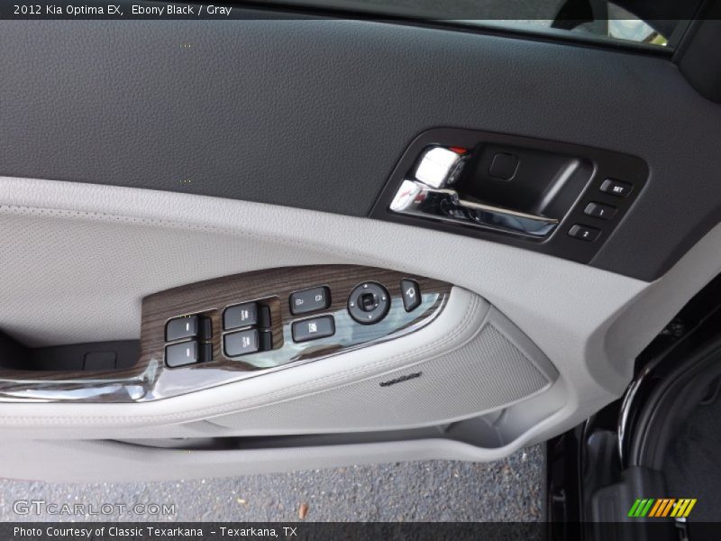 Ebony Black / Gray 2012 Kia Optima EX