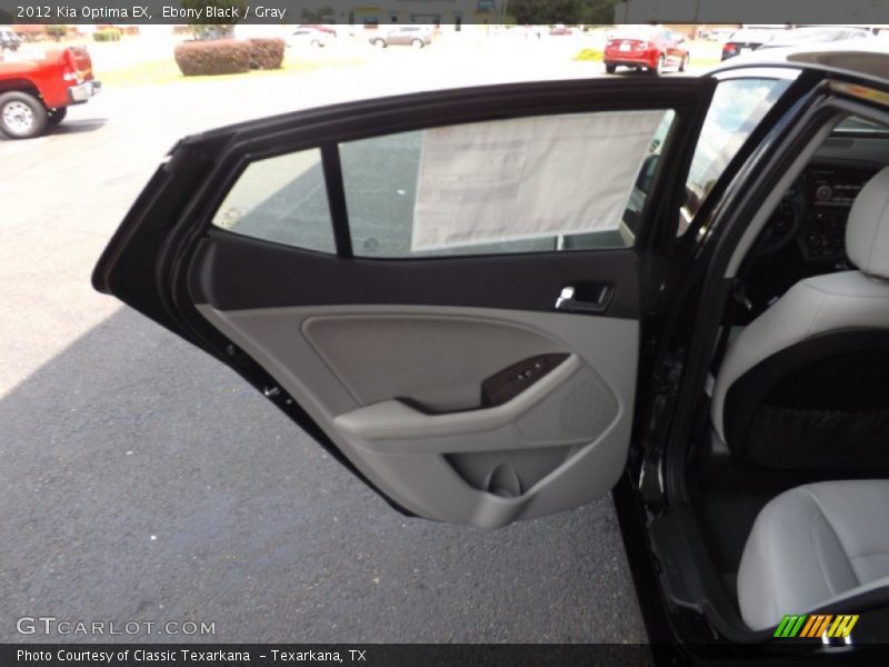 Ebony Black / Gray 2012 Kia Optima EX