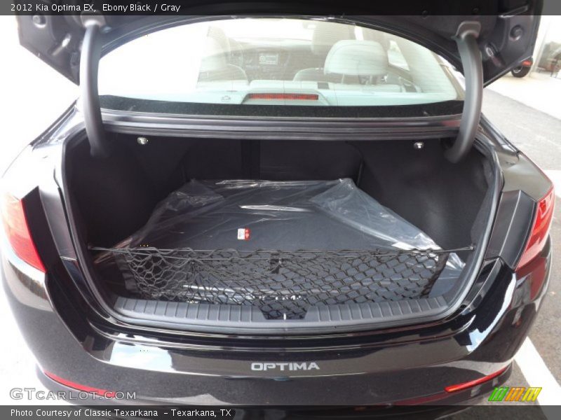 Ebony Black / Gray 2012 Kia Optima EX